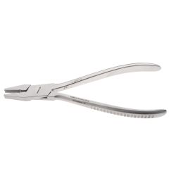Szczypce płaskie ząbkowane z rowkami dł. 17cm