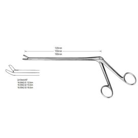 Kleszczyki Cushing 2x10mm - końcówka w górę 45 stopni