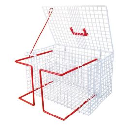 Klatka dla kotów z ogranicznikiem ruchu 44x30x29cm