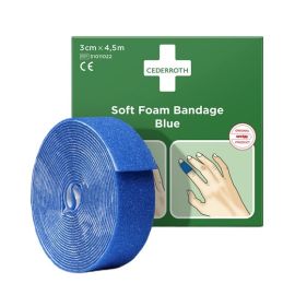 Bandaż piankowy Soft Foam Bandage Blue 3cm x 4,5m