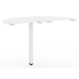 Łączniki półokrągłe do stołów biurowych STB, metalowe, XMST