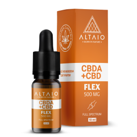 Olejek konopny ALTAIO FLEX CBD/CBDA 500mg 10ml 5%