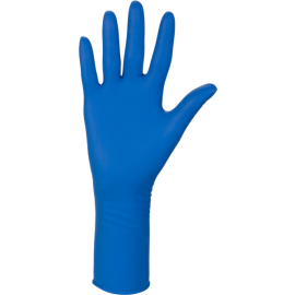 Rękawiczki lateksowe, bezpudrowe, niebieskie, kategoria III, przedłużony mankiet, Ambulance High Risk, Mercator Medical - op. 50 szt.