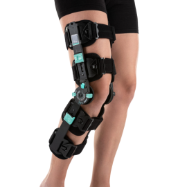 Aparat szynowo-opaskowy na goleń i udo, rozmiar uniwersalny, żółty / niebieski, TGO-V AP SK-O 510