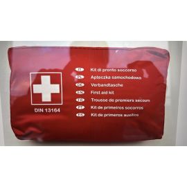 Apteczka w czerwonym nylonowym pcv DIN 13164