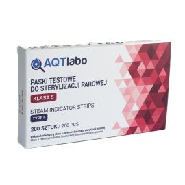 Test do autoklawu klasy 5 - paski chemiczne do sterylizacji AQTlabo