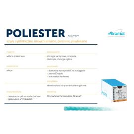 ATRAMAT-POLIESTER szwy chirurgiczne niewchłanialne