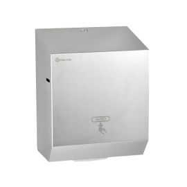 Automatyczny bezdotykowy podajnik ręczników papierowych w rolach MERIDA STELLA Anti-FingerPrint AUTOMATIC MAXI, stal matowa z powłoką AFP