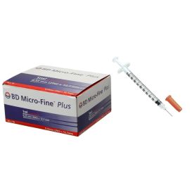 Strzykawka do insuliny 1ml z igłą wtopioną 0,33x12,7mm U100, op. 100 szt.