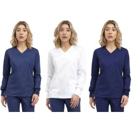 Bluza medyczna damska chirurgiczna BL 55 długi rękaw - różne rozmiary i kolory