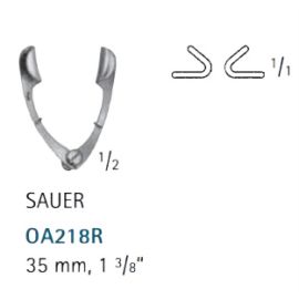 Rozszerzacz powiek Sauer dla dzieci 35 mm B.Braun  - OA218R