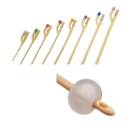 Cewnik Foley'a dwudrożny z gumową zastawką , lateks silikonowany, z balonem 30ml, dł.400mm, sterylny