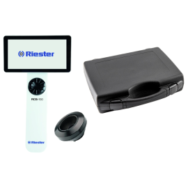 Cyfrowy system diagnostyczny RCS-100, zestaw dla dermatologa, kamera + obiektyw dermatoskopu + futerał, Riester