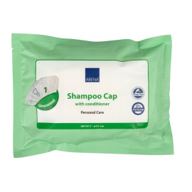 Czepek do mycia włosów bez użycia wody, z odżywką, Abena Shampoo Cap, średnica 32 cm lub 28 cm