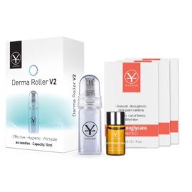 YASUMI - Derma Roller V2 - 0,5 mm + Proteoglycans Ampułka 3 ml - 3 szt. - mezoterapia mikroigłowa