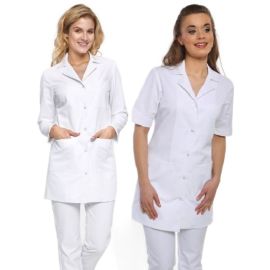 Fartuch medyczny biały damski FA 41.0 - różne rozmiary