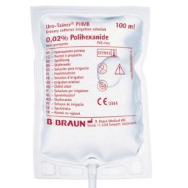 Uro Tainer POLIHEXANIDE 0.02%  - Roztwór irygacyjny do cewników moczowych zapobiegający i eliminujący bakterie - 100ml