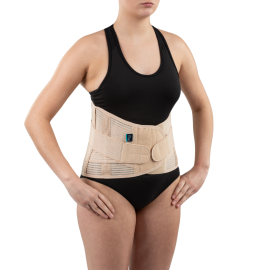 Gorset ortopedyczny stabilizująco-unieruchamiający z pasami dociągowymi, cielisty, TGO-R SLK 702