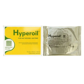 HyperOil na rany i odleżyny, zaawansowany opatrunek nasączony olejkiem, 10x10cm - op. 10 szt.