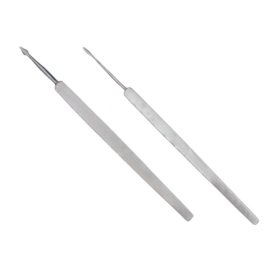 Igła okulistyczna prosta 12,5 cm, do usuwania ciał obcych, szeroka lub wąska