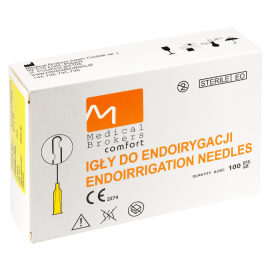Igła do endoirygacji z dwoma otworami bocznymi Medical Brokers, 0,3x25 (30G) - op. 100 szt.