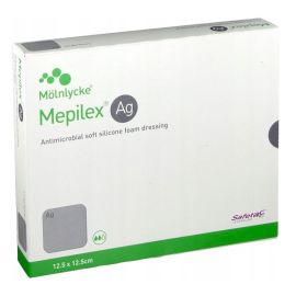 Jałowy opatrunek piankowy Mölnlycke - Mepilex Ag, 12,5 x 12,5cm - op. 5szt.