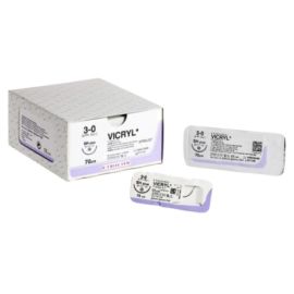 Szew Vicryl 3/0, 70cm, 3/8koła konw-tn. PC-25