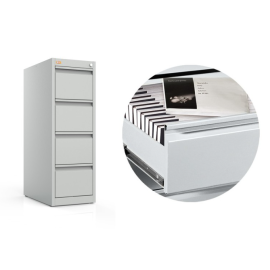 Szafa kartotekowa na koperty B5/karty pacjenta, 4 szuflady, 1-rzędowa, na stopkach regulacyjnych, KOP/4/1s