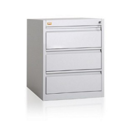 Szafa kartotekowa na dokumentację A5 ułożoną w poziomie, 3 szuflady, 2-rzędowa, na stopkach regulacyjnych, A5/3s