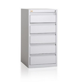 Szafa kartotekowa na dokumentację A5 ułożoną w poziomie, 5 szuflad, 2-rzędowa, na stopkach regulacyjnych, A5/5s