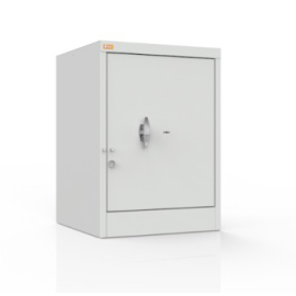 Szafa aktowa na dokumenty niejawne, 1-drzwiowa, 1-półkowa, wzmocniona, klasa A, MONA070/1