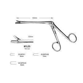 Kleszczyki nosowe Myles zaokrąglone 120mm długość 19cm