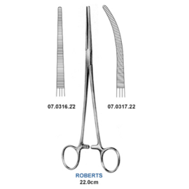kleszczyki hemostatyczne ROBERTS, długość 22 cm