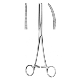 Kleszczyki naczyniowe KOCHER jednorazowe 14 cm - STERYLNE, METALOWE