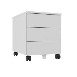 Szafka przybiurkowa, kontener, 3 szuflady, na kółkach jezdnych, SZP 530