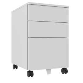 Szafka przybiurkowa, kontener, 3 szuflady, na kółkach jezdnych, SZP 630