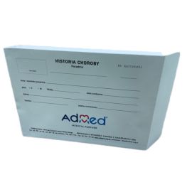 Koperta Z NADRUKIEM - ROZSZERZANA (historia choroby)-176x250x30 BIAŁA-GRUBA,150g/m2