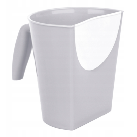 Kubek do spłukiwania włosów, dzbanek do mycia głowy, 15 x 15 x 15,5 cm, szary