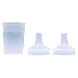 Kubek - pojnik z uchwytem 200ml z dwoma pokrywkami