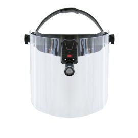 Lampa czołowa LED na przyłbicy ochronnej