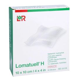 Lomatuell® H - opatrunek gazowy z parafiną, -10 cm x 10 cm op. 50 szt. 