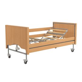 Łóżko rehabilitacyjne TAURUS 2 LUX z leżem drewnianym