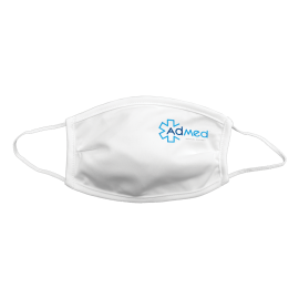 Maseczka ochronna z nadrukiem AdMed biała