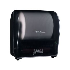 Mechaniczny podajnik ręczników papierowych w rolach MERIDA SOLID CUT AUTOMATIC MAXI czarne - różne kolory