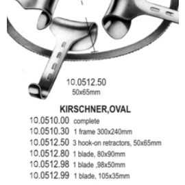 Obręcz brzuszna Kirschner-Oval 300x240mm w zestawie