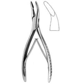 Odgryzacz kostny MEAD z okrągłą końcówką, długość 16,5 cm