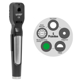 Oftalmoskop LuxaScope Oculus LED, zasilanie bateryjne