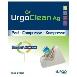 Opatrunek UrgoClean Ag z matrycą przeciwbakteryjną ze srebrem, 10 cm x 10 cm
