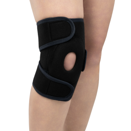 Orteza stawu kolanowego, uniwersalna, czarna, GENU STRAP