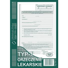 Orzeczenie lekarskie TYP-1 (851-3)